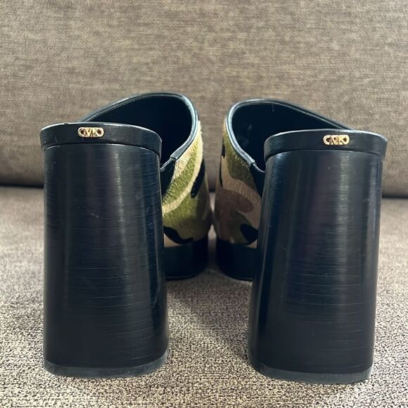 New Michael Kors Black Celeste Platform Sandals Women’s Size 6 in Smokey-Multi - Picture 6 of 15